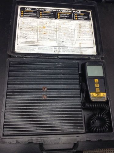 Cps cc220 compute-a-charge scale refrigerant scale 220 lbs. usa bundle for sale