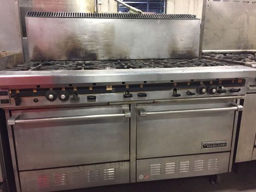 Garland 60&#034; Range with 2 Convection Ovens with fans and 10 open Burners