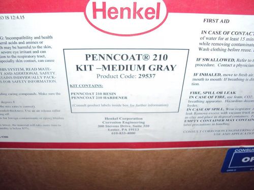 Henkel/loctit/Penncoat 210 Floor Coating, resin and hardener medium gray kit