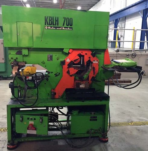 77 ton mubea hydraulic ironworker model kblh 700 for sale