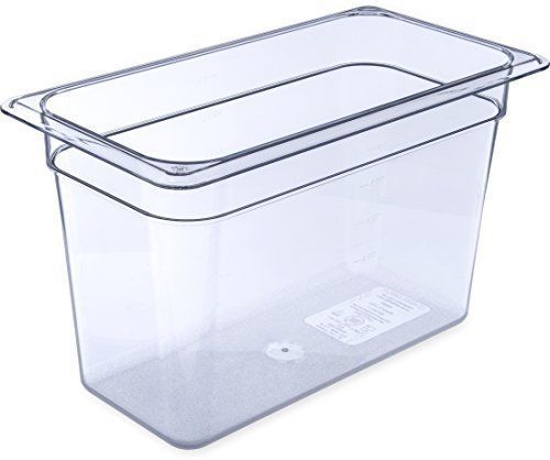 Carlisle 3066907 storplus third size food pan, polycarbonate, 8&#034; deep, clear for sale