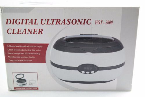 Digital ultrasonic jewelry cleaner vgt-2000 gray for sale