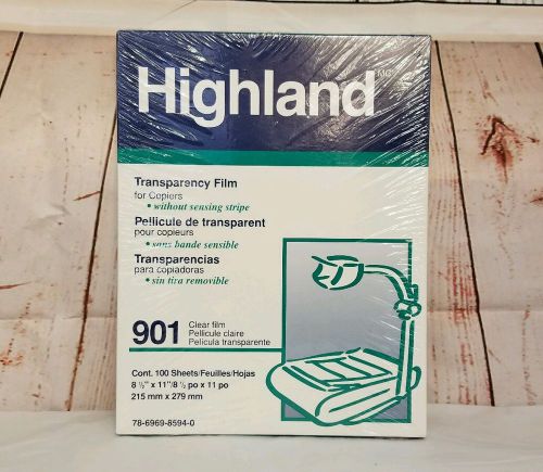 1 Pack Highland Transparency Film 100 Sheets per, Unopened # 901