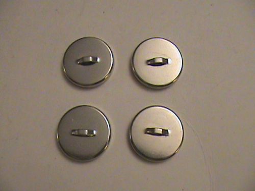 LOT OF FOUR RB20 CHROME PLATED LOOP MOUNT CERAMIC MAGNETS! (APPROX. 1&#034; DIAMETER)