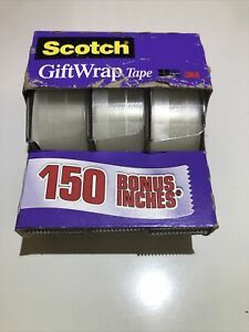 Bonus +150 Inches! Scotch Gift Wrap Tape (3 Rolls). Free Shipping