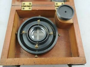 Rare Vintage Brunson 284 Spindle Mirror Magnetic Target in Case