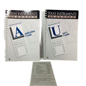 Texas Instrument Financial Investment Analyst Application/User Guide BOOKS ONLY