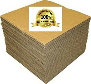 50 12.25&#034; x12.25&#034; Kraft Brown LP Record Pads Extra Protection for Shipping USA