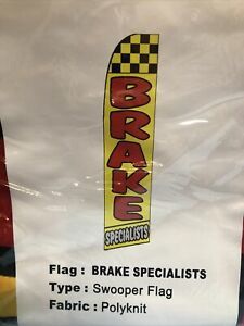 BRAKE SPECIALIST 12ft Feather Banner Swooper Flag - FLAG ONLY  30” WIDTH