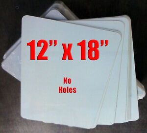 12&#034; x 18&#034; Aluminum Sublimation Blanks LOTS OF 10 - NO HOLES, .025&#034; Thickness!