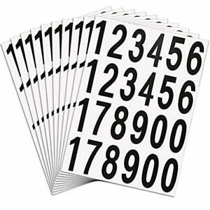 Outus 10 Sheets Numbers Stickers Mailbox Numbers Self Adhesive Vinyl Numbers ...