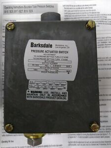 Barksdale B1T-H12SS Pressure Actuated Switch 50-1200 PSI NOS