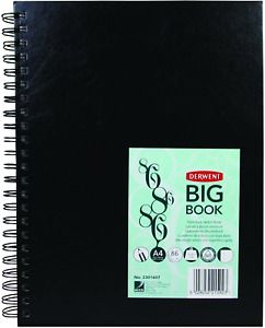 Derwent Sketch Book, Big Book Drawing Pad, A4, 8.27 x 11.69 Inches Sheet Size, W
