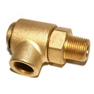 Karcher 8.712-464.0 Brass Swivel 90°, 3/8&#034; FPT Outlet X 1/2&#034; MPT Inlet
