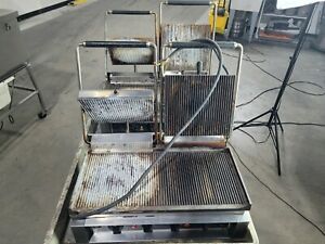 Hobart HCG-2 Panini Grill Charbroiler Convenient Grill Commercial Lot of 2