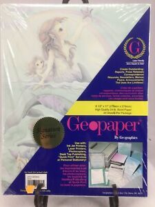 Jody Bergsma Printer Paper Geopaper Jody’s Mermaid HTF Rainbow Dolphin Ocean VTG