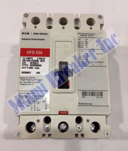 HFD3020 Cutler Hammer Circuit Breaker 3 Pole 20 Amp 600V (New)