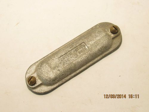 Crouse-hinds 380f 1&#034; blank cover form 8 feraloy iron alloy for sale