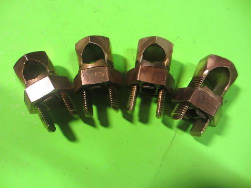 Reliable #813 350-500mcm split bolt connectors (lot of 4) for sale