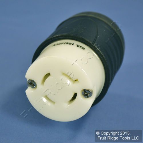 Pass &amp; Seymour White L14-20 Locking Connector Twist 125/250V 20A Bulk L1420-C