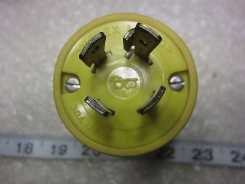 Woodhead 30a 125/230v hubbell 2711 style locking plug l14-30p, new for sale