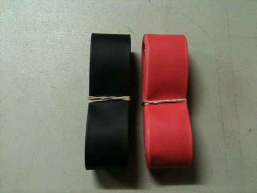 1&#034; id / 25mm thermosleeve red/black polyolefin 2:1 heat shrink tubing -10&#039;each for sale
