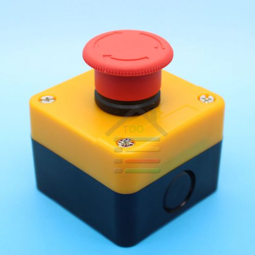 New waterproof red sign lift emergency stop push button switch 600v 10a no+nc for sale