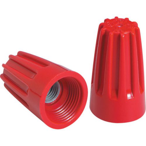 RED WIRE NUT CONNECTORS STRAIGHT BARREL STYLE UL - 5000 CASE - FAST SHIPPING