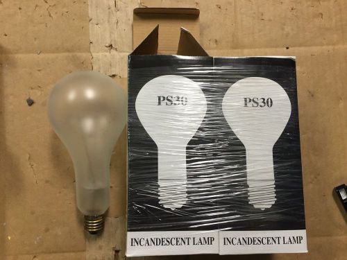 Lot 2 light 300w 300 watt 130v ps-35 clear mogul base bulb incandescent lamp for sale