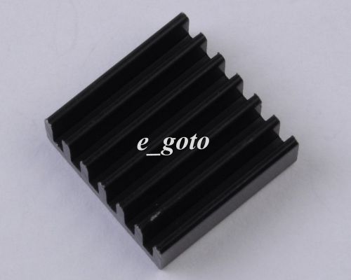 1pc heat sink black 14x14x6mm pure aluminum cooling fin 14*14*6mm good for sale