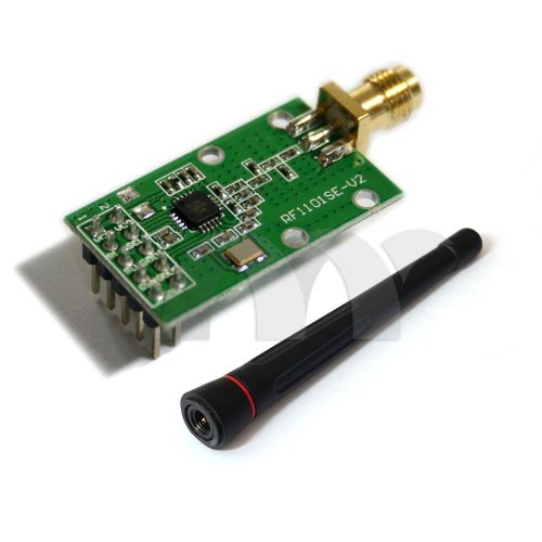 Wireless RF Transceiver Module 433Mhz  CC1101  RF1101SE matched with Antenna