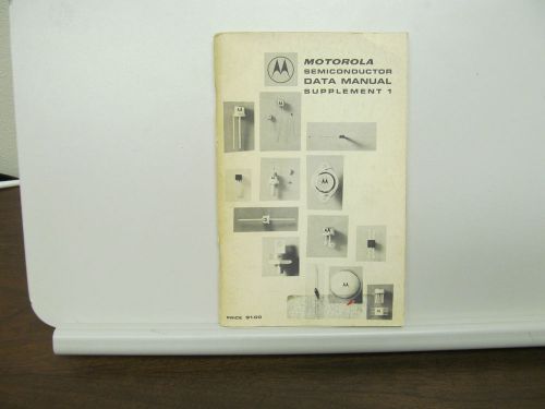MOTOROLA SEMICONDUCTOR DATA MANUAL, SUPPLEMENT 1, 1965, SOFTBOUND