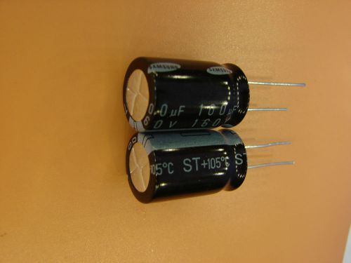 10pcs, 100uF 160v Radial capacitor 105C SAMSUNG  CESTX2C101M1625AA,