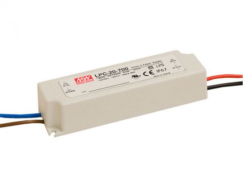 NEW MW Mean Well (LPC-20-700) Class 2 Power Supply LED Driver 100-240VAC