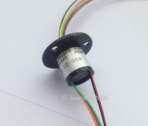 300rpm 12.5mm 6 wires 6 conductors capsule slip ring 240v ac f monitor robotic for sale