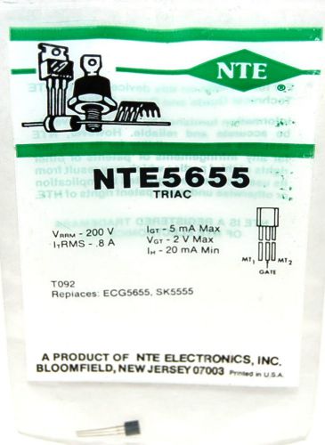 NTE NTE5655 TRIAC T092  EQUIVALENT To ECG5655 SK5555