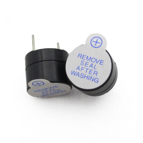 5pcs 5v active buzzer magnetic long continous beep tone alarm ringer 12mm new for sale