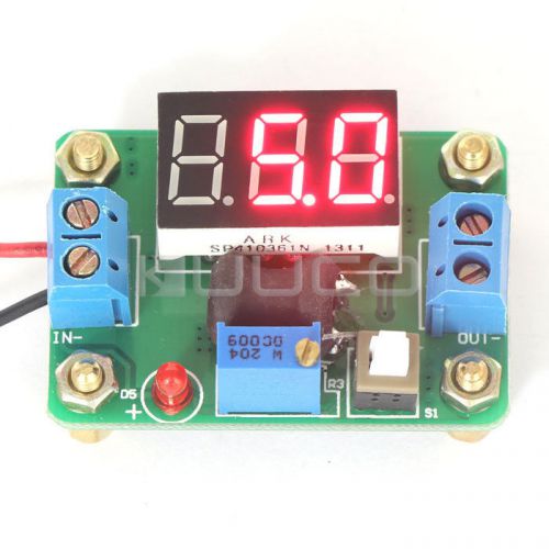 4.5-24V to 0.93-20V DC Buck Voltage Regulator With Voltmeter