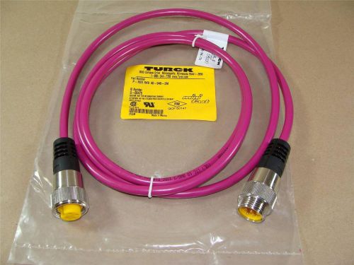 NEW TURCK P-RSV RKV 40-949-2M 2 METER LONG 4-PIN INSTRUMENT WIRING CABLE CORDSET