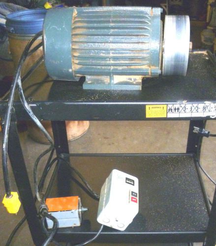 Wood shaper 3 hp motor package with mag starter f/r switch 1 phase for sale