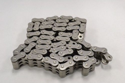 New tsubaki rs80-ss stainless triple strands 1 in 41 in roller chain b305610 for sale