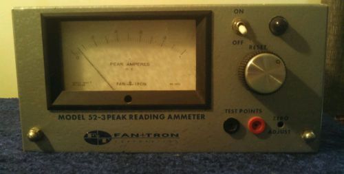 Vintage Fan Tron Ammeter