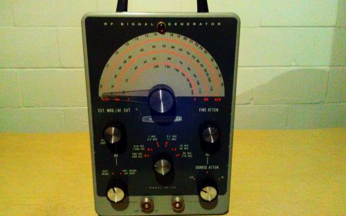 Vintage Heathkit IG-102 RF Signal Generator. With a copy of manual!