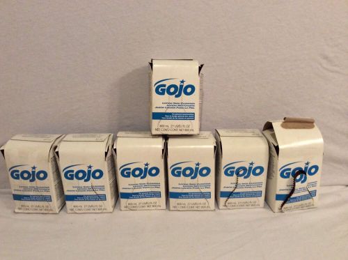 6 gojo #9112 lotion skin cleanser refills 800ml each - new for sale