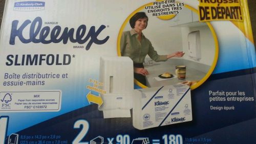 Kleenex Slimfold Hand Towel Dispenser Starter Kit KIM 31699