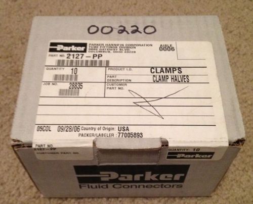New In Box Parker 2127-PP (Pack of 10) 2127PP Clamp Halves