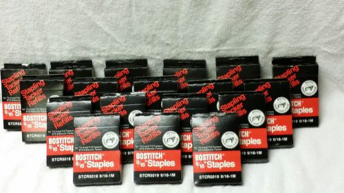 lot of  STCR5019 9/16&#034; Staples 18 Packs of 1000 = 18,000 staples for BOSTITCH