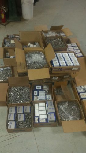 Large lot of stainless steel fasteners over 700lbs of screws!! no reserve for sale