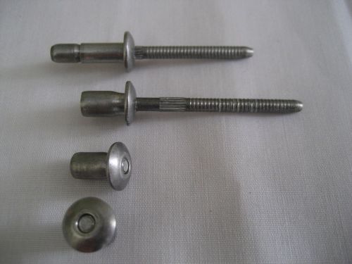 25 qty 3/16 aluminum interlock rivets .187 dm hd grip-.062-.250 bapi-06-04 avdel for sale