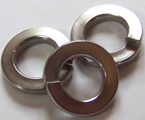 100 Qty-18-8 Stainless Steel Split Lock Washer 3/8&#034;(13405)